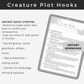 25 Creature Plot Hooks