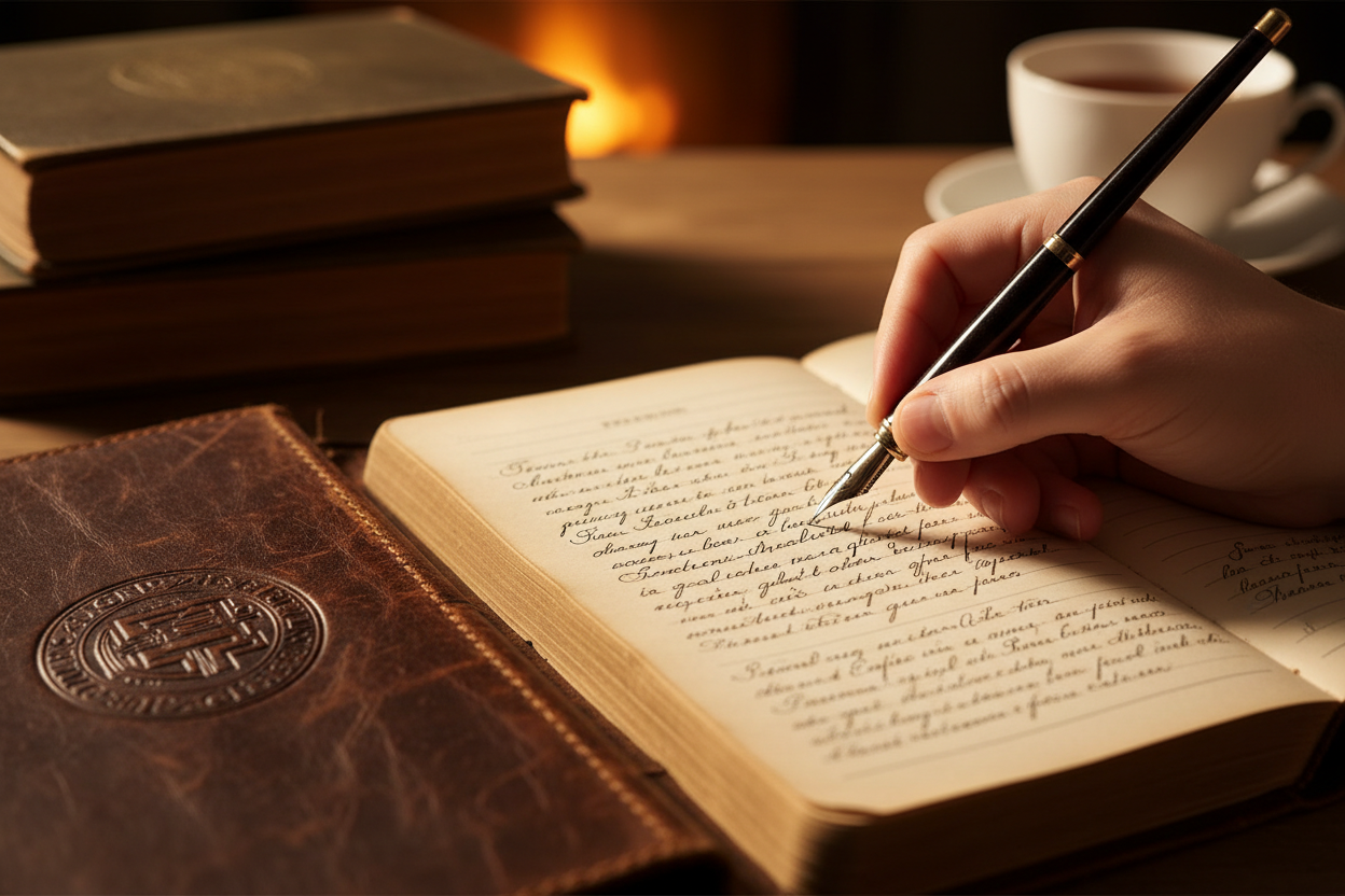 in a book or journal